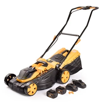 Riwall RALM 3820 SET - Akkus fűnyíró 20V S szénkefe nélüli motorral (2 db 4 Ah akkuval és töltővel)