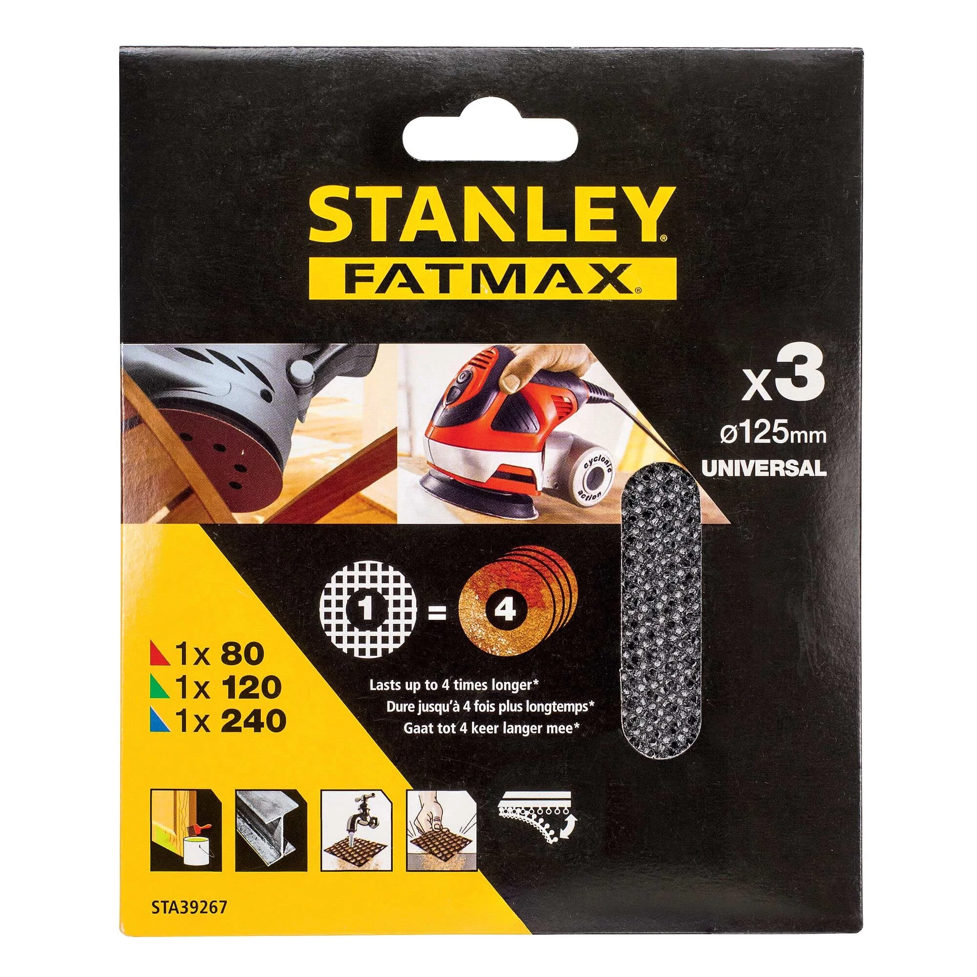 Stanley excenter csiszolóháló szett