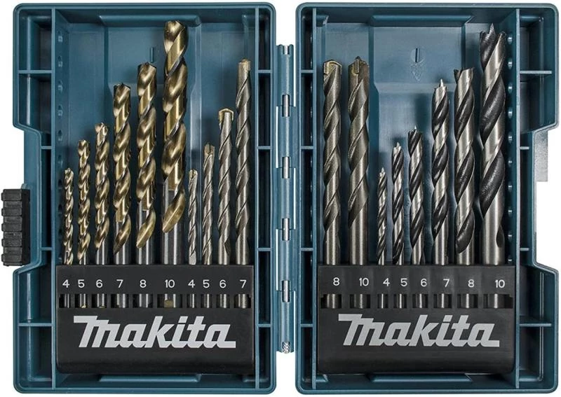 Makita 18db-os fúrókészlet FA, FÉM, KŐZET 4,5,6,7,8,10 (B-49432)