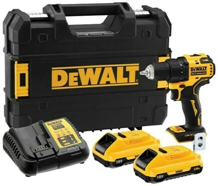 DeWalt 18 V akkus fúrócsavarozó tokmányos 2X3,0 akkuval DCD708L2T-QW 