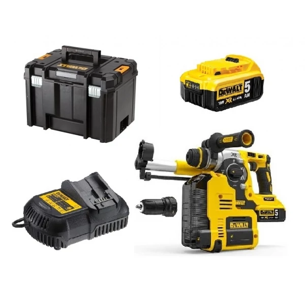 DeWalt 18.0V-OS XR kefe nélküli fúrókalapács porelszívó rendszerrel DCH275P2