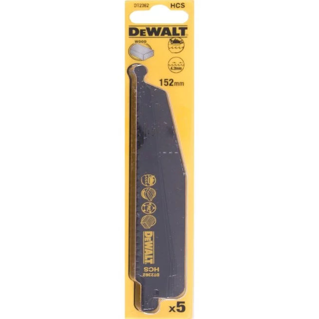 DeWalt orrfûrészlap 152mm 5db/cs