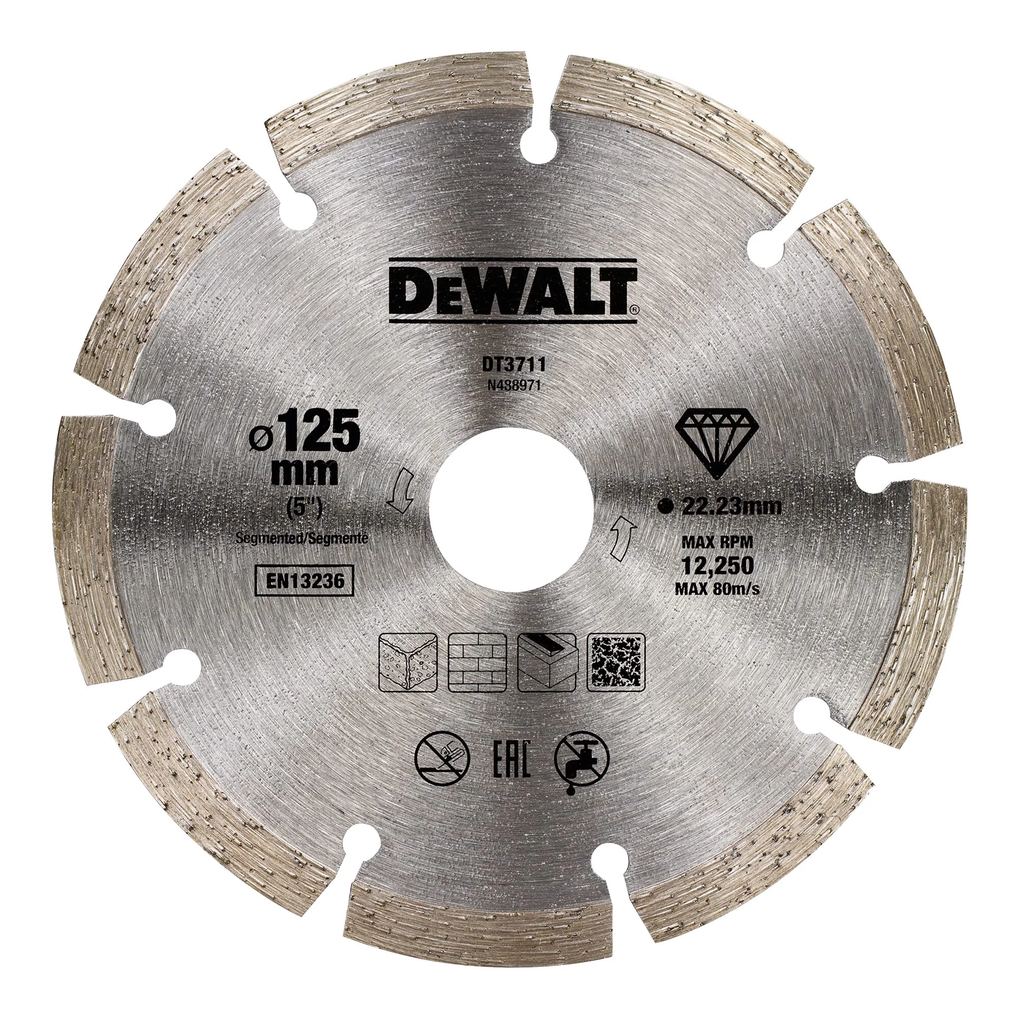 DeWalt szegmentált gyémánt vágótárcsa 125mm