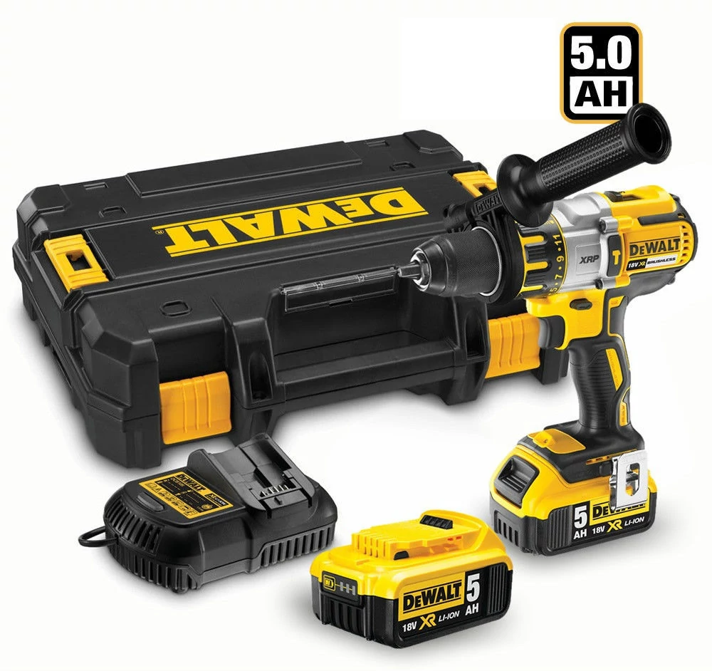 DeWalt 18V XR Li-ion kefe nélküli prémium ütvefúró-csavarozó készletben DCD996P2-QW