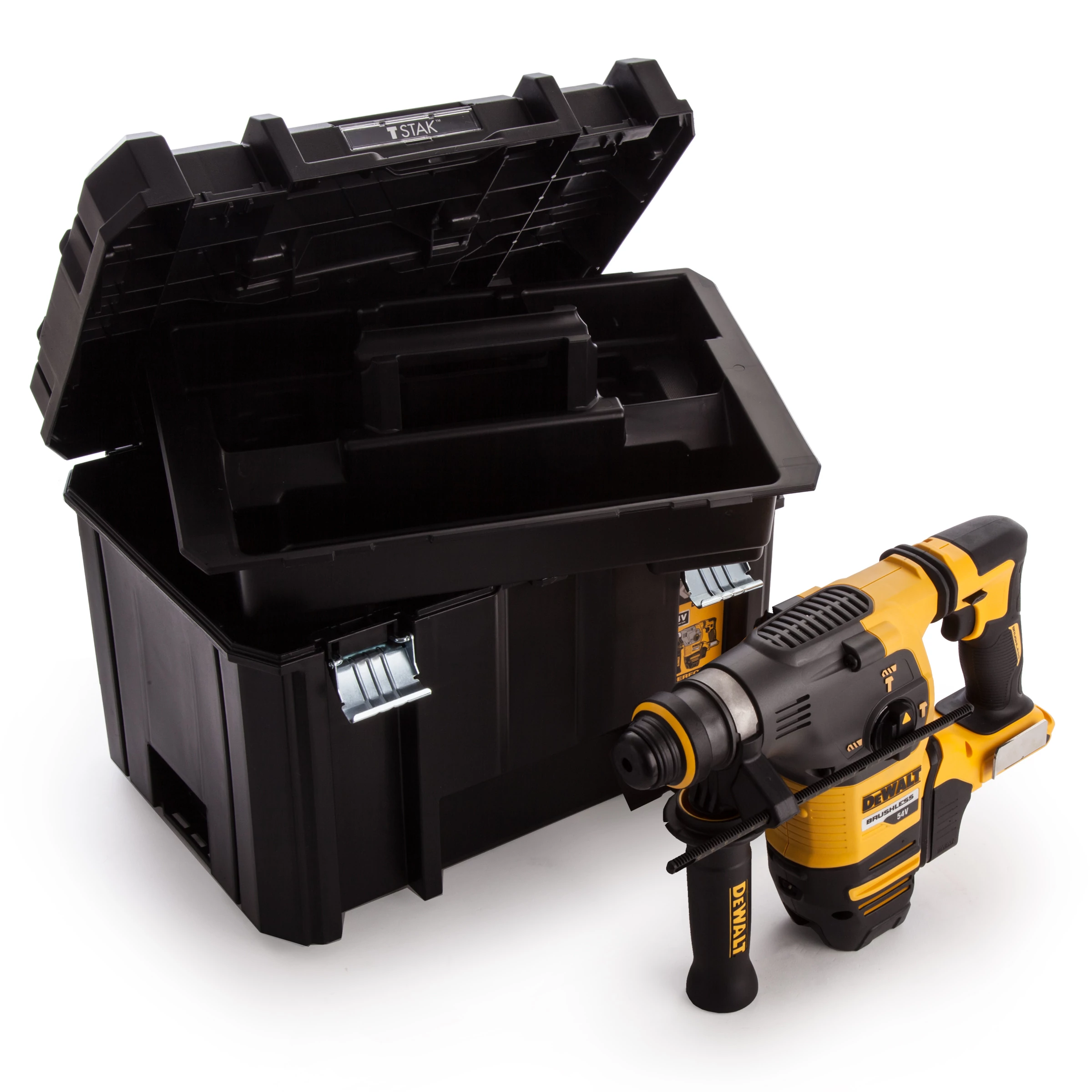 DeWalt SDS-Plus 54V XR FLEXVOLT kefe nélküli 3 üzemmódú fúrókalapács
